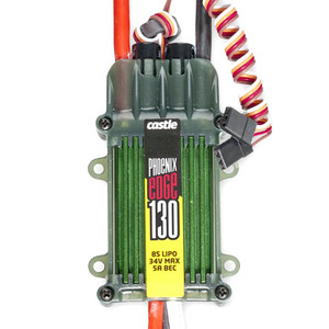 Castle Creations - Phoenix Edge 130-amp 34v Esc W/5 Amp Bec - 10009900 Castle Creations - Phoenix Edge 130-amp 34v Esc W/5 Amp Bec - 10009900