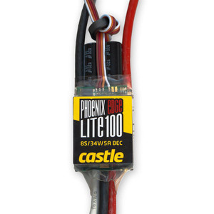 Castle Creations - Phoenix Edge Lite 100-amp 34v Esc W/5 Amp Bec - 10011100 Castle Creations - Phoenix Edge Lite 100-amp 34v Esc W/5 Amp Bec - 10011100