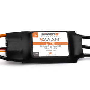 Spektrum - Avian 70-amp Smart Lite Brushless Esc; 3s-6s Ic3 - XAE70B Spektrum - Avian 70-amp Smart Lite Brushless Esc; 3s-6s Ic3 - XAE70B