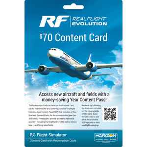 RealFlight - Realflight Evolution Content Card $70 - 2003 RealFlight - Realflight Evolution Content Card $70 - 2003