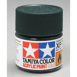 Tamiya - Acrylic Mini Xf70, Flat Dark Green - 81770