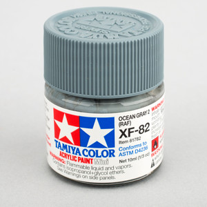 Tamiya - Acrylic Mini Xf-82 Ocean Gray 2 Raf 10ml Bottle - 81782