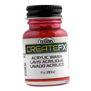 Testor - Barn Red Acrylic Wash Tri - 79402 Testor - Barn Red Acrylic Wash Tri - 79402