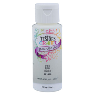 Testor - Testors 2oz Acrylic Craft Paint - Matte White - 292430A Testor - Testors 2oz Acrylic Craft Paint - Matte White - 292430A