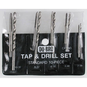 Dubro Products - Tap & Drill Set, Standard - 509 Dubro Products - Tap & Drill Set, Standard - 509