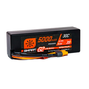 Spektrum - 5000mah 3s 11.1v Smart G2 Lipo 30c Hard Case; Ic3 - X53S30H3