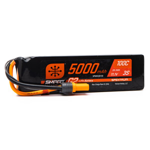 Spektrum - 5000mah 3s 11.1v Smart G2 Soft Case Lipo 100c Ic5 - X53S100