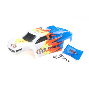 Losi - Body, Blue/white: Mini-t 2.0 - 210014 Losi - Body, Blue/white: Mini-t 2.0 - 210014