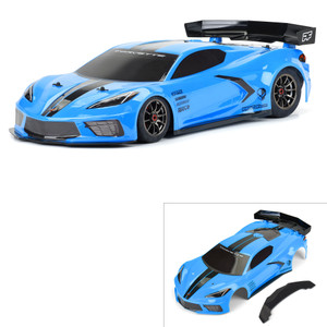 Protoform - 1/7 Chevy Corvette C8 Painted Body (blue): Felony - 157713 Protoform - 1/7 Chevy Corvette C8 Painted Body (blue): Felony - 157713