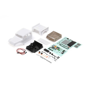Axial - Body, White: Scx24 Dodge Power Wagon - 200013 Axial - Body, White: Scx24 Dodge Power Wagon - 200013