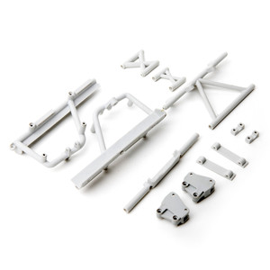 Axial - Cage Supports, Battery Tray (gray): Rbx10 - 231039