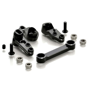Exotek - 22s Hd Steering Set, Full Brng, 7075 Blck W/ Slvr - 2030 Exotek - 22s Hd Steering Set, Full Brng, 7075 Blck W/ Slvr - 2030