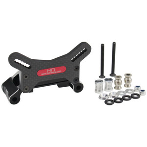 Hot Racing - Aluminum & Cf Front Shock Tower & Arm Mount Lsbr - LSBR28M01