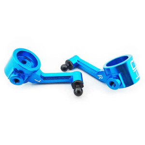 Hot Racing - Aluminum Steering Blocks (blue): Ecx 2wd - ECT2106