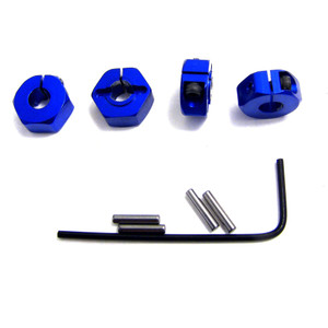 Hot Racing - Blue Aluminum Locking 12mm Wheels Hex Kit - SLF1006 Hot Racing - Blue Aluminum Locking 12mm Wheels Hex Kit - SLF1006