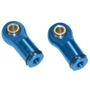 Hot Racing - Blue Ball Type Aluminum Shock Ends - RVO154M06