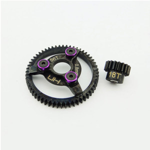 Hot Racing - Steel Pinion And Spur Gear(18t/56t 32p)(purp):tra - STE256 Hot Racing - Steel Pinion And Spur Gear(18t/56t 32p)(purp):tra - STE256