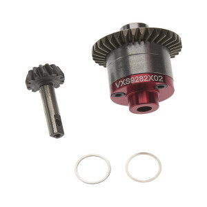 Hot Racing - Steel Spiral Gear Set W/ Alum Cover Plate:tra 1/16 - VXS9282X02 Hot Racing - Steel Spiral Gear Set W/ Alum Cover Plate:tra 1/16 - VXS9282X02