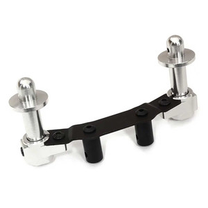 Integy - Billet Mach Fr Body Mount Set: Vorteks 4x4 3s Blx - C31305SILVER