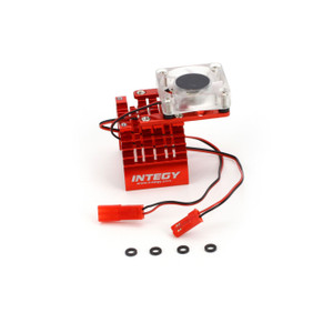 Integy - Motor Heatsink And Cooling Fan, Red - C22470RED Integy - Motor Heatsink And Cooling Fan, Red - C22470RED