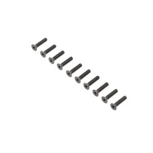 Losi - Flat Head Screws, Stl, Bo, M4 X 18mm (10) - 255020