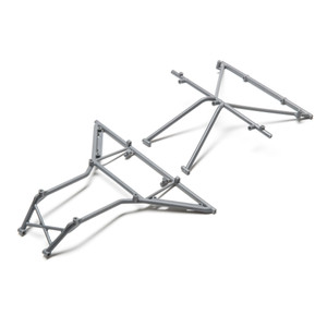 Losi - Roll Cage, Roof, Front, Gray: Rock Rey - 230040