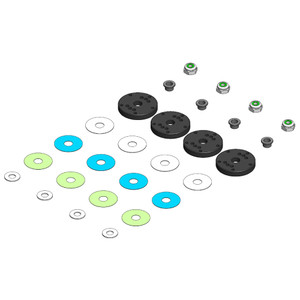 MIP-Moores Ideal Products - Bypass1 Pistons, 5-hole Set, 16mm, Tekno 1/8th - 19010 MIP-Moores Ideal Products - Bypass1 Pistons, 5-hole Set, 16mm, Tekno 1/8th - 19010