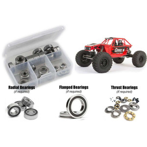 RC Screwz - Axial Capra 1.9 4ws, Rubber Shielded Bearing Kit - AXI036R