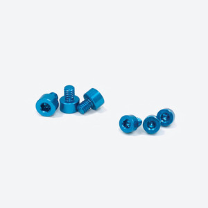 Revtech - X-factor  Aluminum Screw Kit Blue 3ea 5mm, 6mm (6) - 1131B