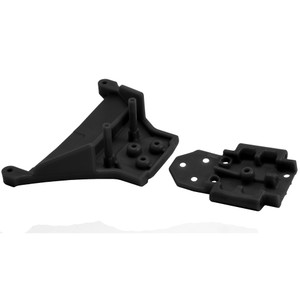 RPM - Front Lcg Bulkhead; Blk: Tra Slh 4x4 & 1/10 Rally - 73562