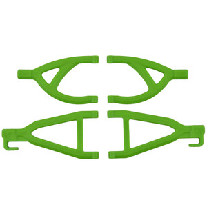 RPM - Rear Upper & Lower A-arms, Green:1/16 Grave Digger - 80604