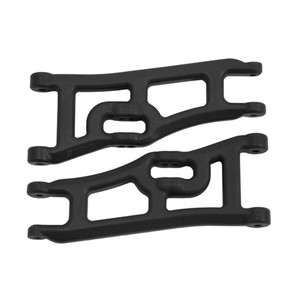 RPM - Wide Front A-arms, Black; Traxxas Rustler Stampede - 70662