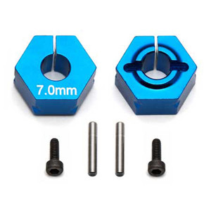 Team Associated - Ft Clamping Wheel Hexes, 7.0mm - 91610