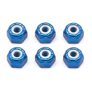 Team Associated - Lock Nut, Blue Aluminum - 6943 Team Associated - Lock Nut, Blue Aluminum - 6943