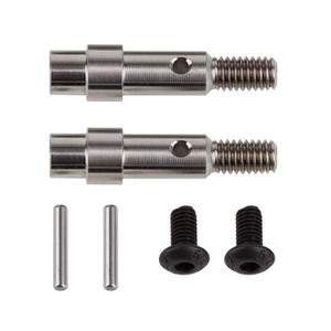 Team Associated - RC10B6 FT Titanium Hex Adapter Front Axles - 71181 Team Associated - RC10B6 FT Titanium Hex Adapter Front Axles - 71181