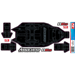 Team Associated - Rc10b6.4 Ft Chassis Protective Sheet, +3mm,printed - 91999