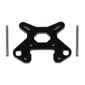 Team Associated - Rc8b4 Front Shock Tower V2, Black Aluminum - 81504