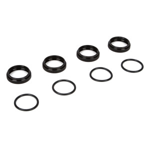 Team Losi Racing - 16mm Shock Nuts & O-rings: 8b 3.0 - 243005