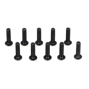 Team Losi Racing - Button Head Screws, M3 X 12mm (10) - 5904