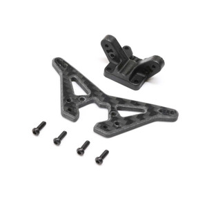 Team Losi Racing - Carbon Rear Shock Tower: Mini-b, Bl - 314000