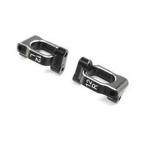 Team Losi Racing - Caster Block Set, 12 Deg, Aluminum: 22x-4 - 234120