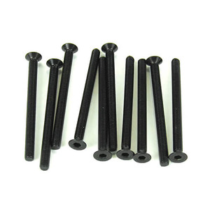 TEKNO RC - M3x40mm Flat Head Screws (black, 10pcs) - 1333