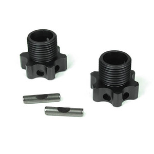 TEKNO RC - Wheel Hubs Alum 2mm Offset W/pins, 2pc: Eb48 - 5071C