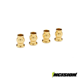 Vanquish - Brass Upper Shock Pivot Balls For Incision Shocks - IRC00218