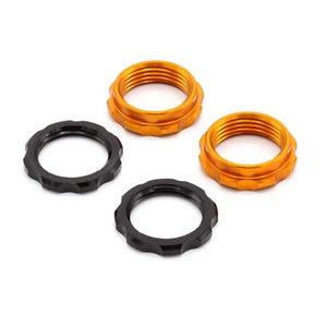 Vanquish - S8e Machined Spring Collars - Orange - IRC00518