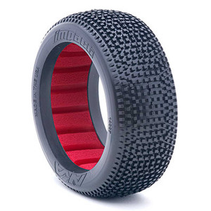 AKA PRODUCTS - 1/8 Buggy Impact Slw Tire W/ Red Insert (2) - 14007XR