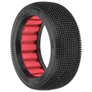 AKA PRODUCTS - 1/8 Diamante Super Soft Lw F/r Buggy Tires (2) - 14035QR
