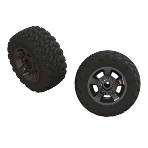 Arrma - Ar550053 Ragnarok Mt' Tire St Glued(blk Chrome)(2) - 550053 Arrma - Ar550053 Ragnarok Mt' Tire St Glued(blk Chrome)(2) - 550053