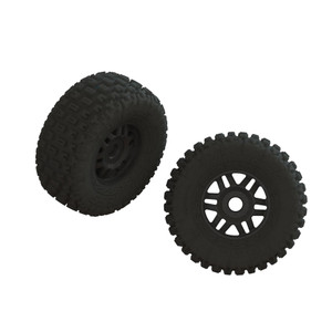 Arrma - Dboots Fortress Lp Tire Set Glued Black (1 Pair) - 550110 Arrma - Dboots Fortress Lp Tire Set Glued Black (1 Pair) - 550110