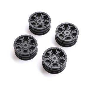 Axial - 1.0 Ford Bronco Wheel Black (4): Scx24 - 40006 Axial - 1.0 Ford Bronco Wheel Black (4): Scx24 - 40006